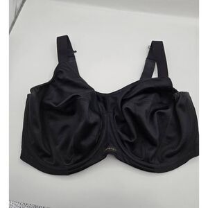 Elomi Energise Bra Size 36I Moisture Wicking Full Figure Black